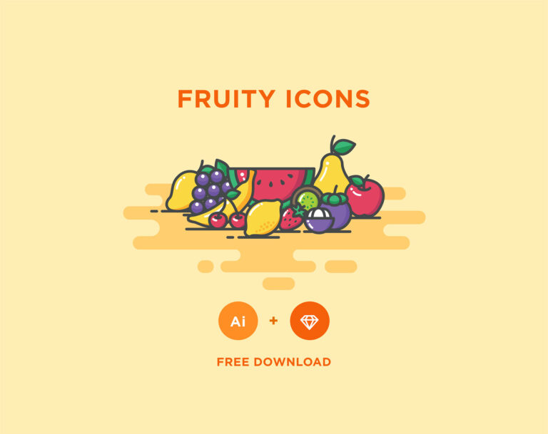 12 Free Fruit Icons Ai And Sketch Download Free Resource