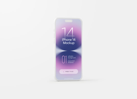 Clay Style IPhone 14 Pro Mockup Download Free Resource