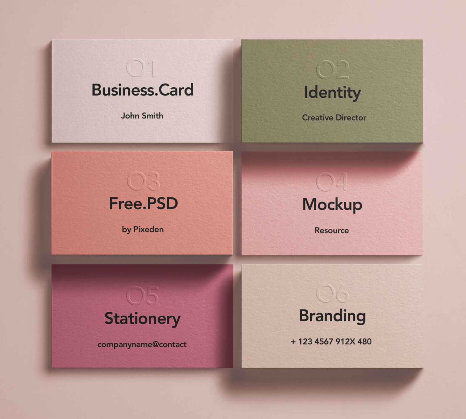 Branding Business Card Mockup - Download Free Resource