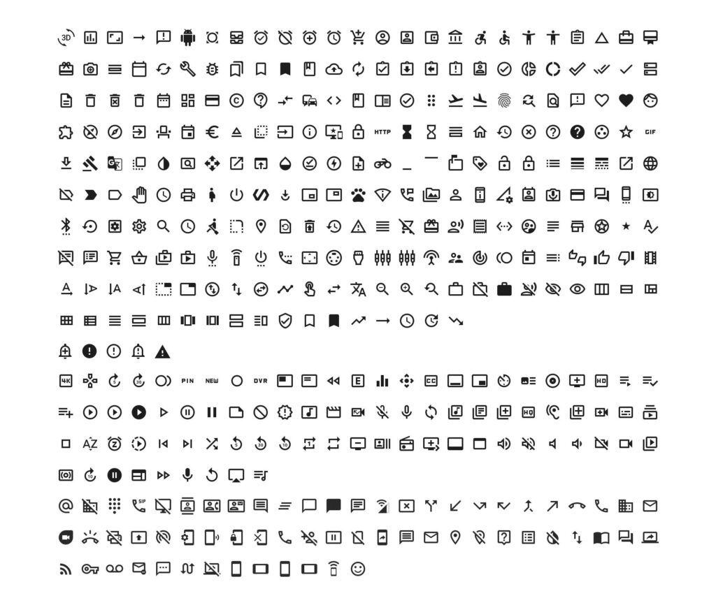 1000 Free Material Icons Library (Ai, PSD, Sketch. Figma) - Download ...