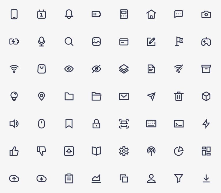 112 Interface Icons in 3 Styles (Figma) - Download Free Resource