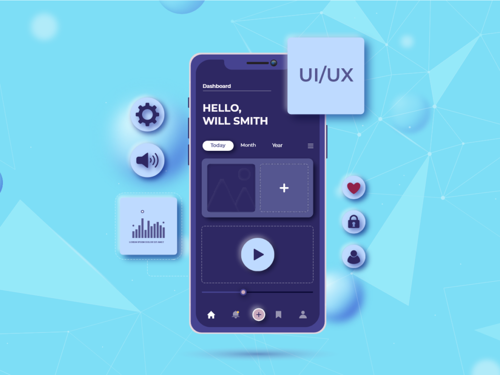 Realistic ui/ux background Vector - Download Free Resource