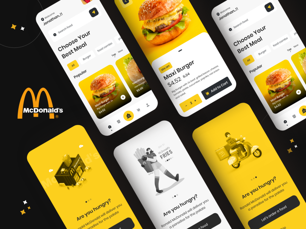 McDonald’s App UI Kits - Download Free Resource