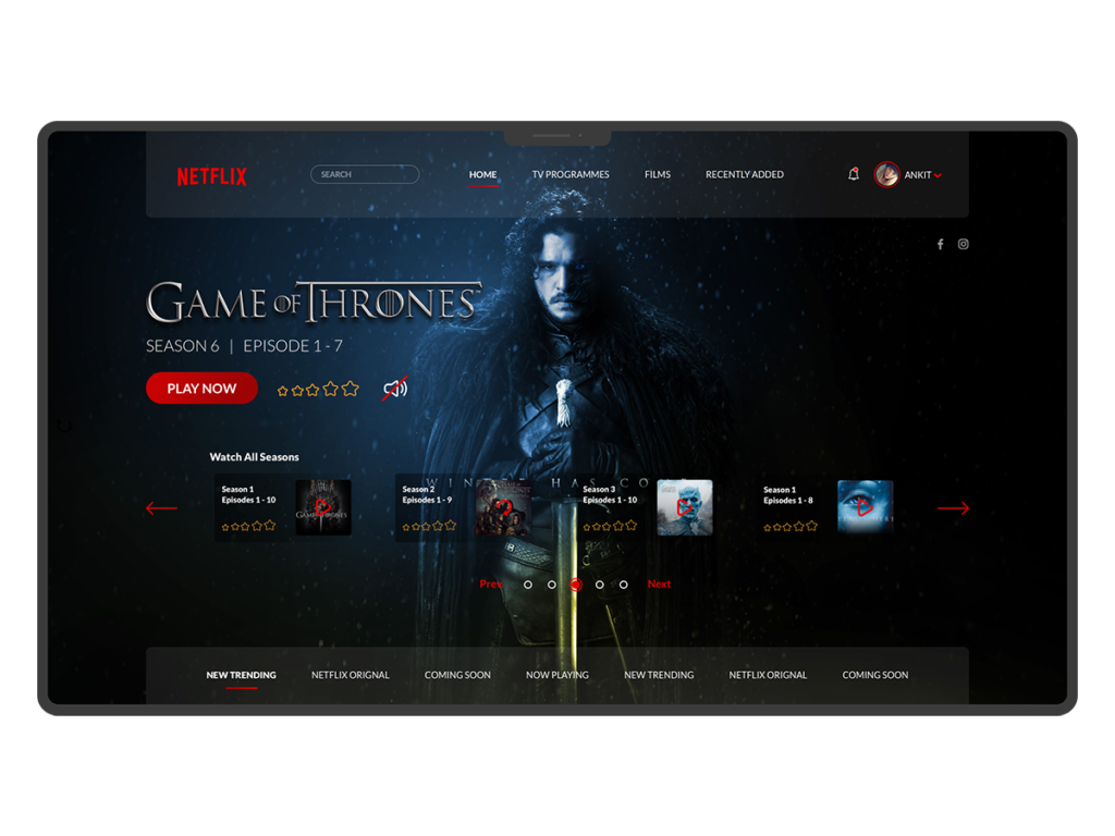 Netflix Home Screen - Download Free Resource