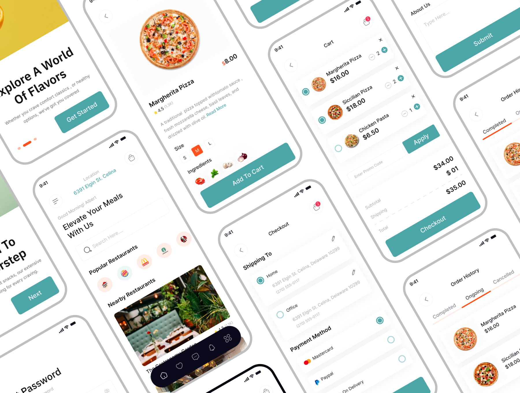 DelishDash Food Delivery App UI Kit Download Free Resource