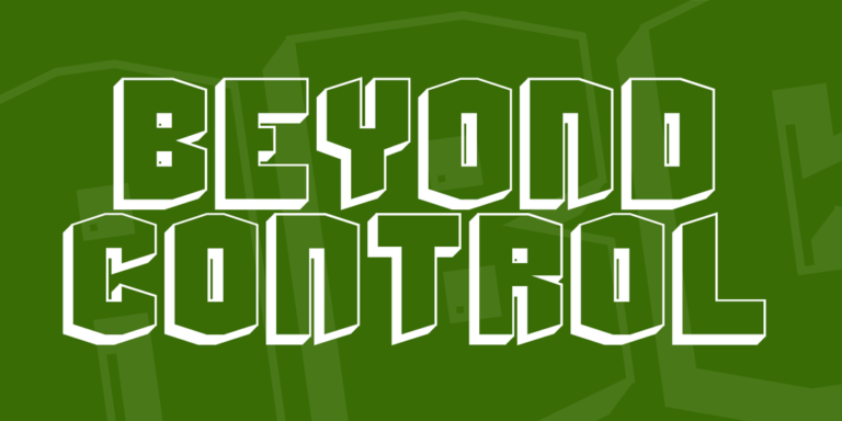 Beyond Control Font - Download Free Resource