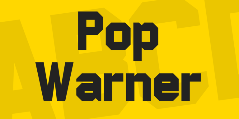 Pop Warner Font - Download Free Resource