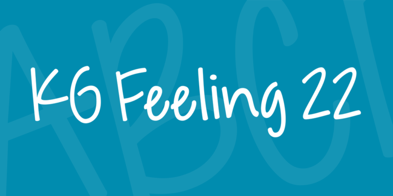 KG Feeling 22 Font - Download Free Resource