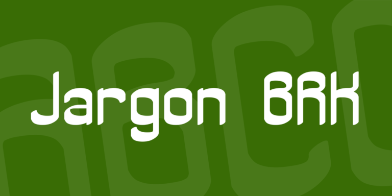 Jargon BRK Font - Download Free Resource