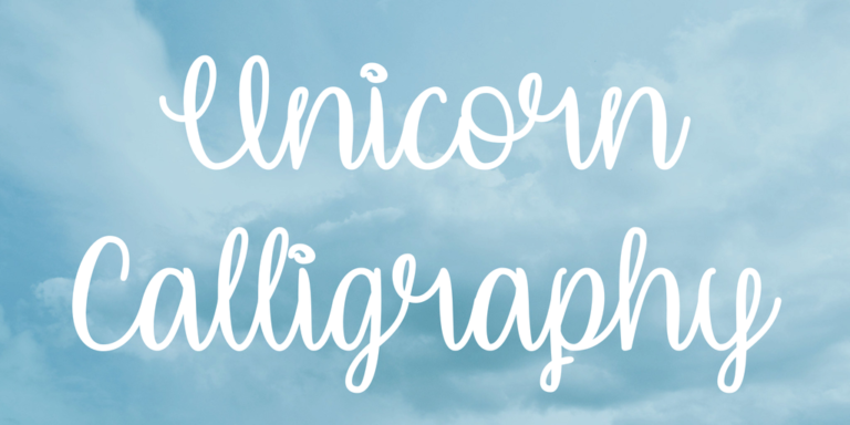 Unicorn Calligraphy Font - Download Free Resource