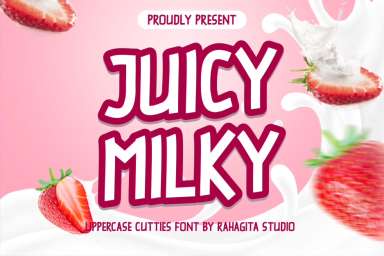 JUICY MILKY Font - Download Free Resource