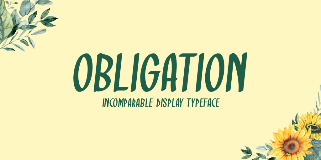 Obligation Font Download Free Resource