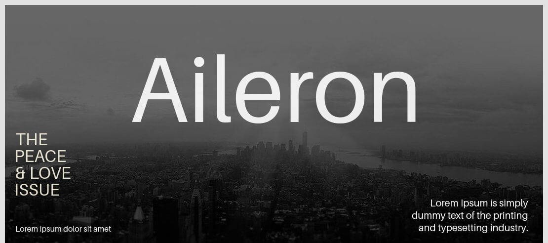 aileron font