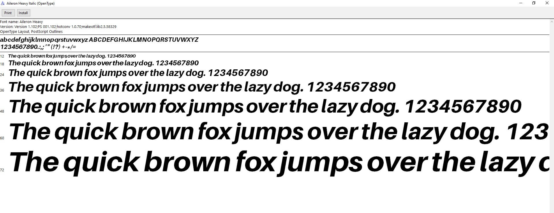 aileron font