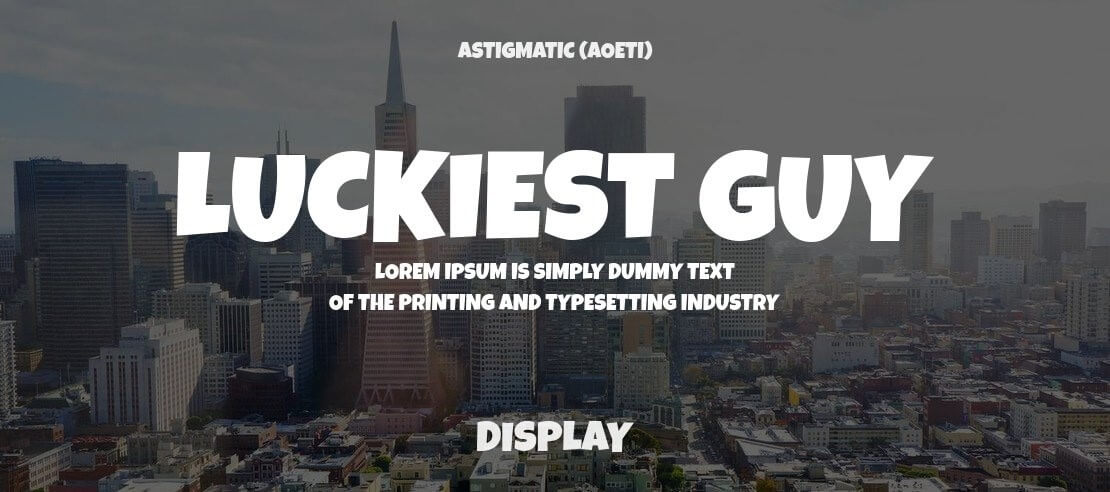 luckiest guy font